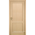 Unfinished interior oak veneered arched top 2 panel modern wood door design